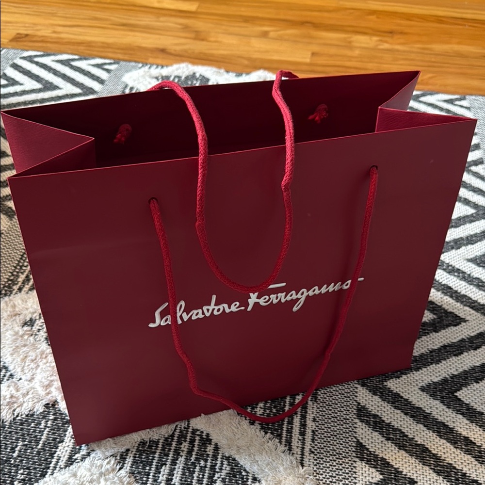 Salvatore Ferragamo Shopping Bag NEW size 12H x 15.5 W x 7D